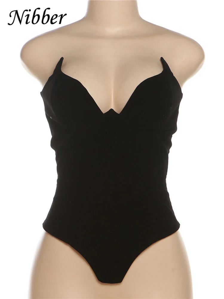 Nibber Hipster Irregular Tank Tops Women Chest Wrap Wild Sexy Backless Solid Stretch Summer Trend Chic High Street Vest 250614