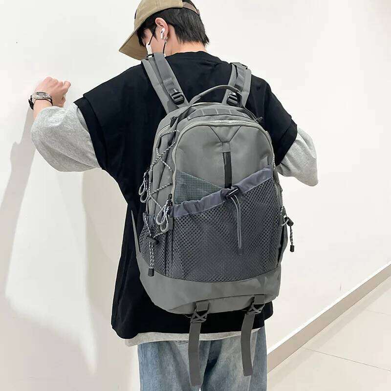 Outdoor Hiking Bag Laptop Knapsack Travel Camping Fishing Backpack Personality Climbing College Weekend Rucksack For Men Women