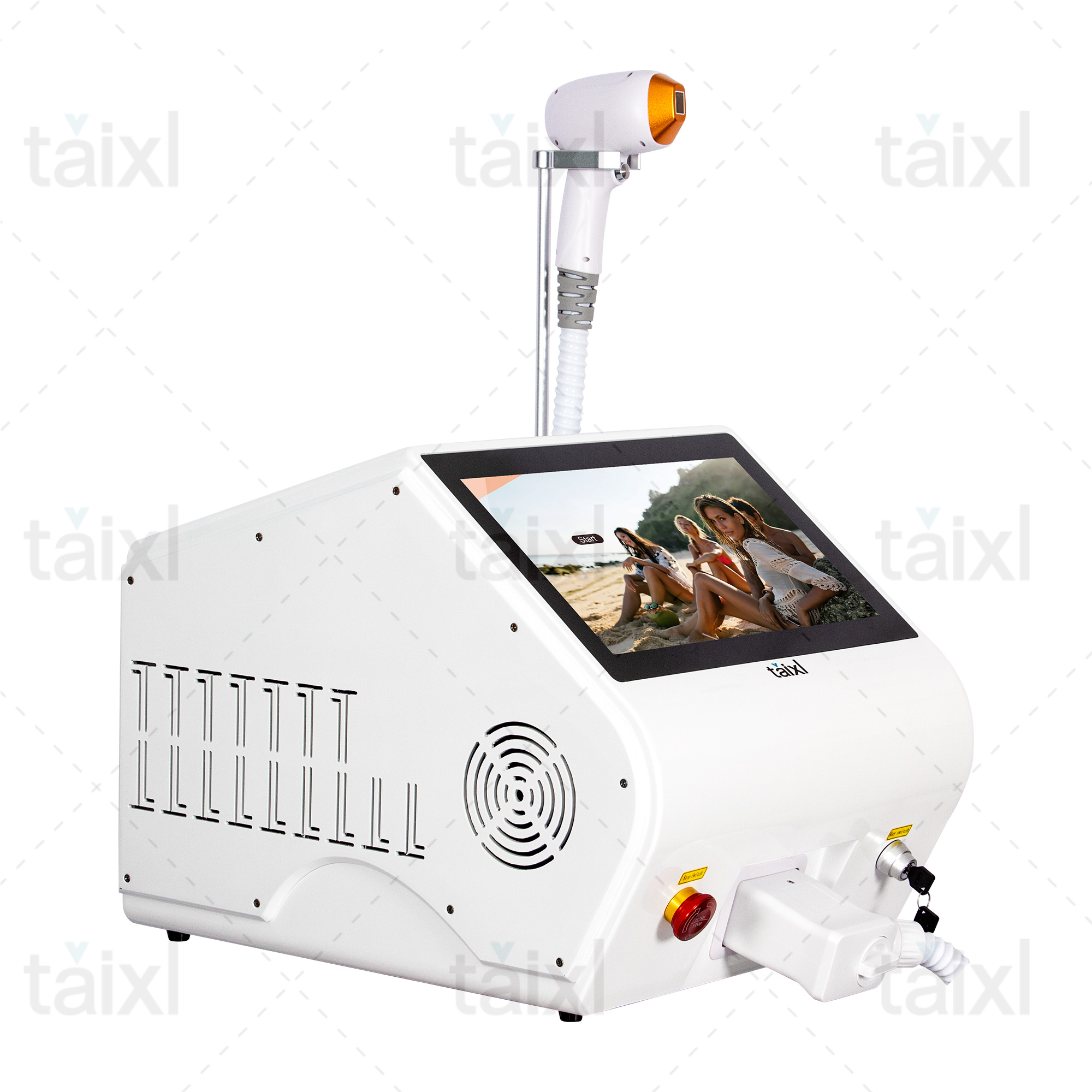 Diode Laser Hair Removal Machine Titanium Professional 3 wavelength Approved Permanent Pain 2025 Portable Epilator