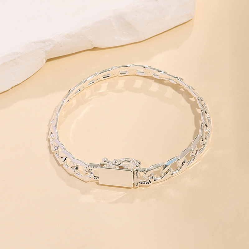 2025 Elegant Simple Fashion Choucong Top Sell 925 Sterling Silver Plated 10MM Women Men Trendy Party Personality Hip Hop Women Men Bracelet Gif
