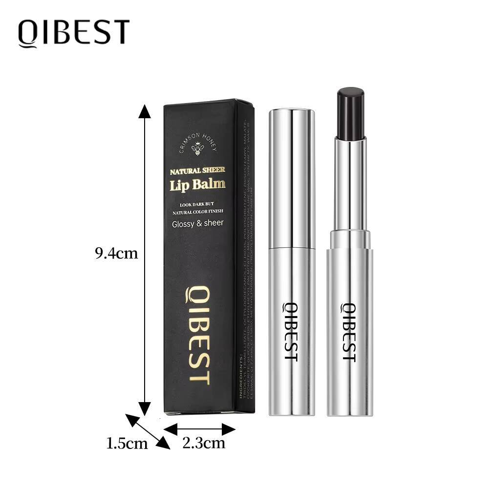 QIBEST Honey Lipstick Nourishing Moisturizing Tinted Plumping Balm Smooth Enhancing Natural Color Lip Care Makeup happy