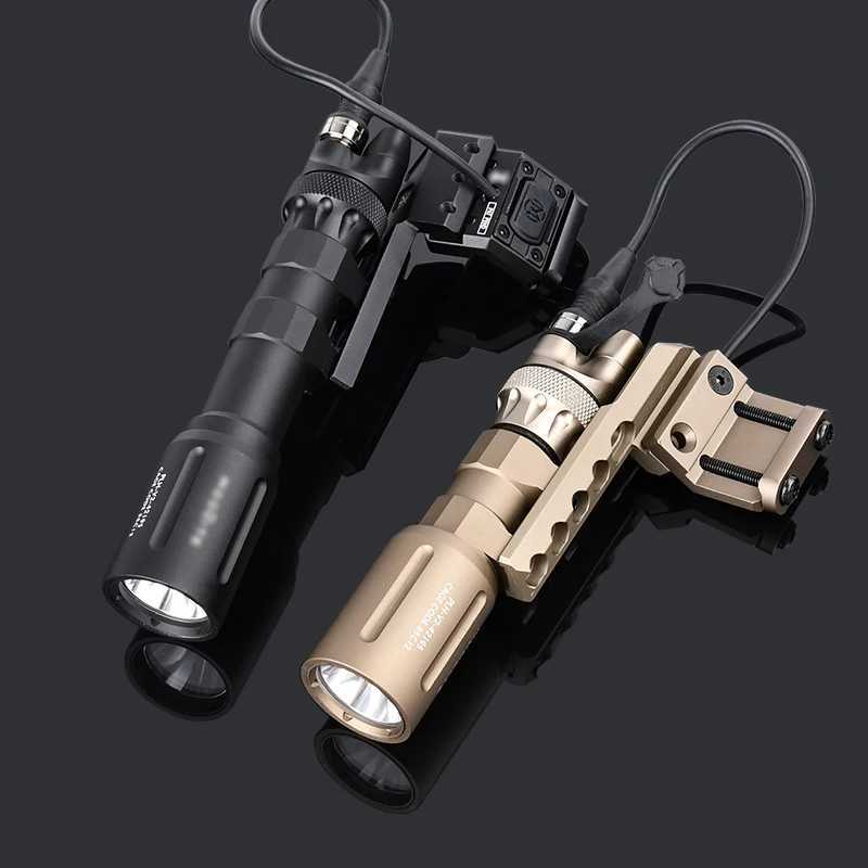 KDA Scout PLH-V2 Tactical LED High Power Flashlight Metal PLHv2 Weapon Light Mod button Switch Hunting Offset Mount BaseXJ250613