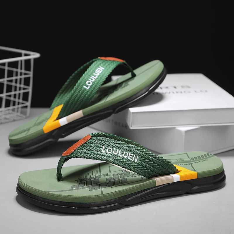 2025 Summer New Mens Slippers Fashion versatile flip-flops Mens slippers Mens Clip Toe Shoes Z250614