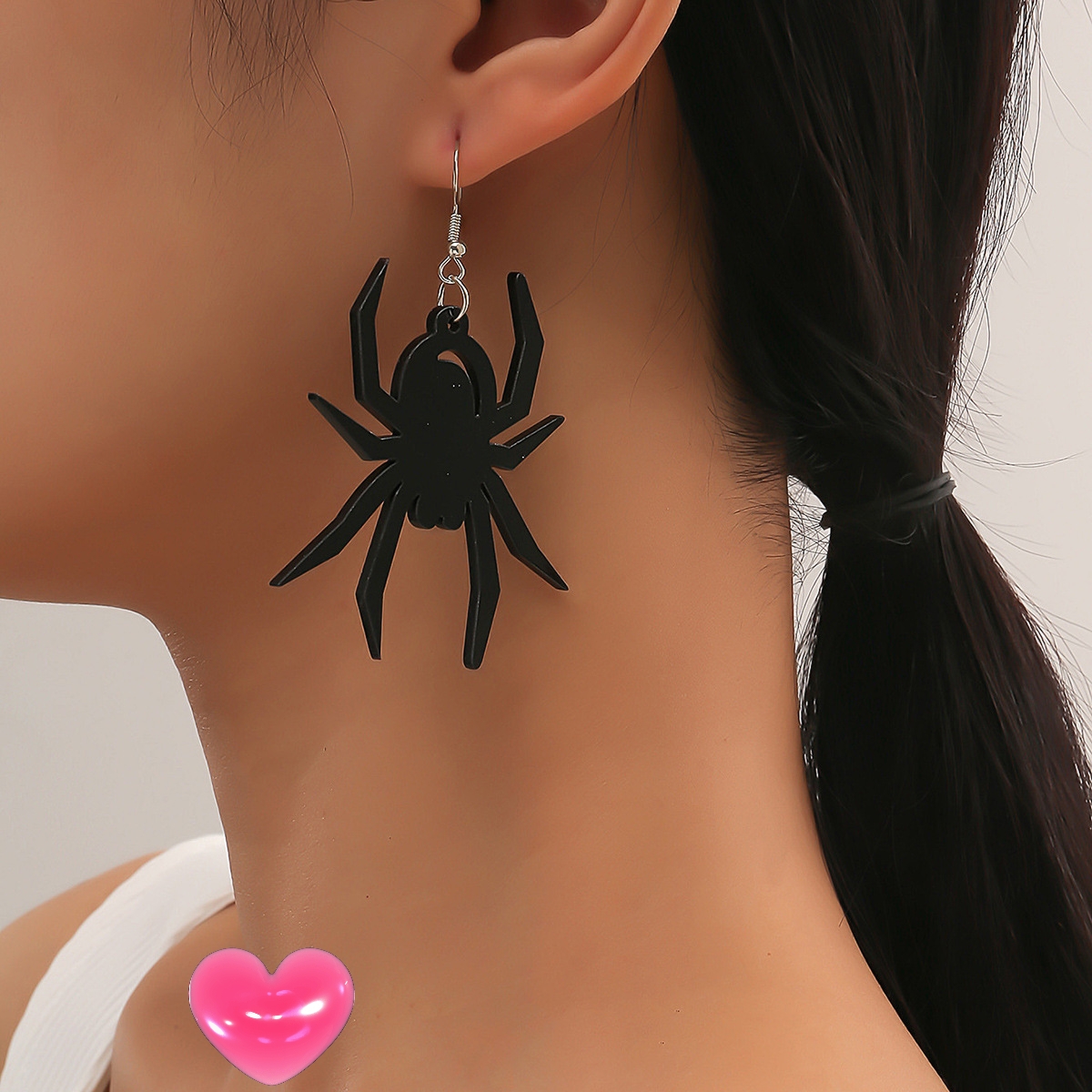 Gothic Spider Web and Skeleton Skull Earrings - Unique Halloween Jewelry Accessory