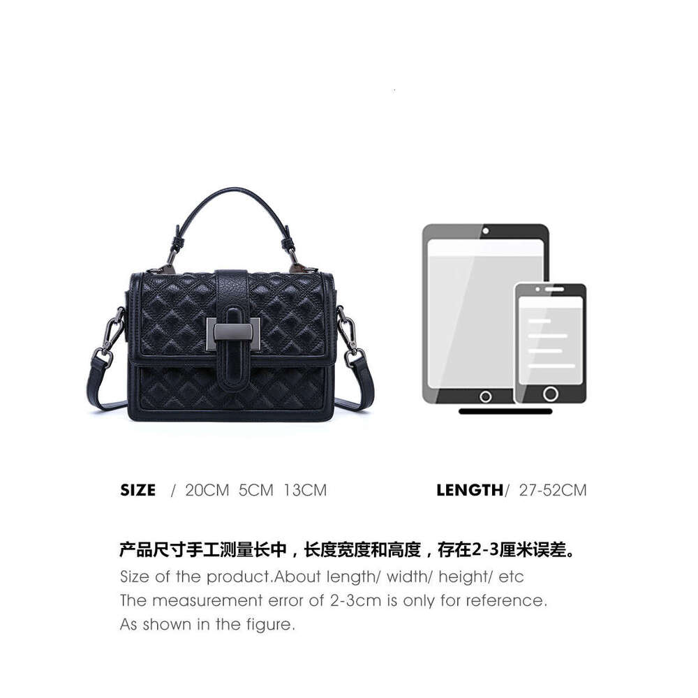 Designer Bag Women S Summer Top Layer Genuine Leather Handbag Trendy Fashion Versatile Textured Quilted Crossbody Bag