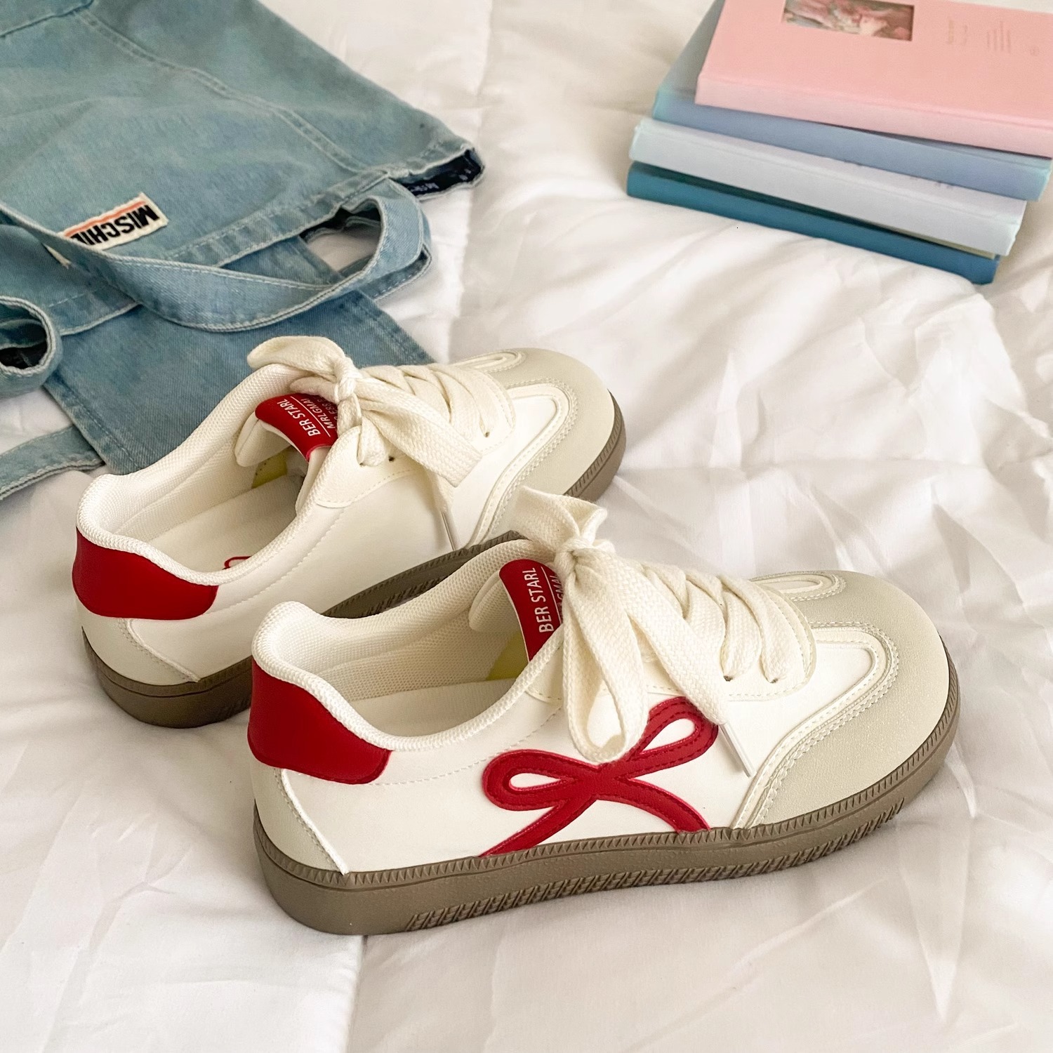 Ddmysports Thick Soled German Training For Women Spring Summer New Versatile White Student Casual Sports Agan Shoes Outdoor Shoes