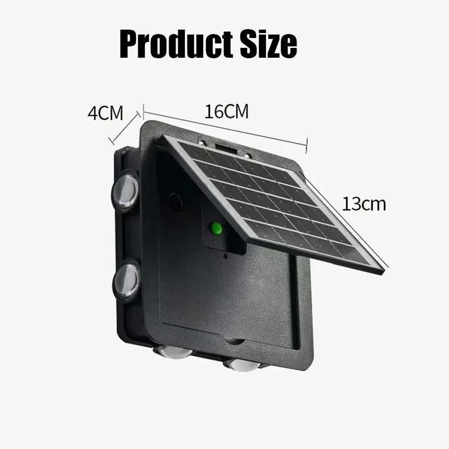 Outdoor Solar Wall Lights RGB White Waterproof Courtyard Solar Washer Wall Lamp For Balcony Yard Garden Landscape Decoration W250613
