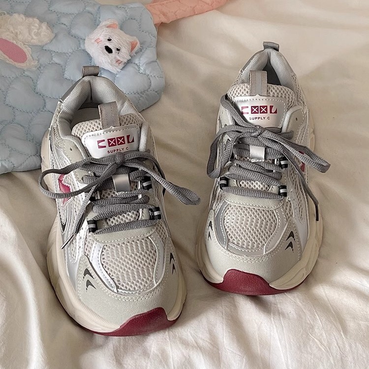 Ddmysports Spring New Women S Dad Shoes Lightweight Breathable Soft Small Size Thick Sole Height Increasing Casual Sneakers Outdoor Shoes