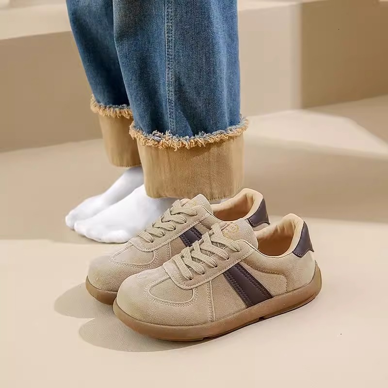 Ddmysports Autumn New Breathable Soft Sole German Training Fashion Versatile Comfortable Round Toe Casual Shoes For Women Outdoor Shoes