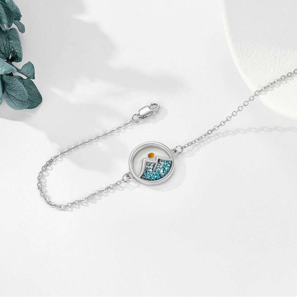 S Sterling Sier Mountain Mustard Seed Bracelet Christian Faith Jewelry Gifts for Women Mom