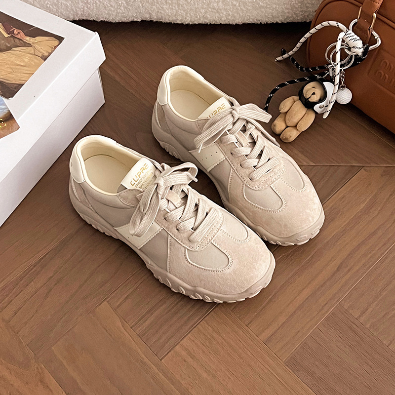 Ddmysports Spring Thick Soled German Training For Women New Lace Up Comfortable Casual Non Slip Sports Shoes Breathable Lightweight Agan Outdoor Shoes