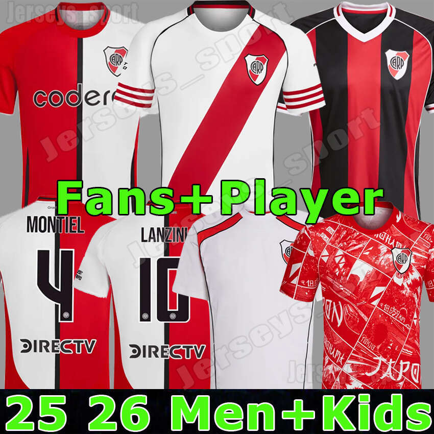 4XL 2025/26 River Plate soccer jerseys MASTANTUONO BORJA DRIUSSI FERNANDEZ GALOPPO PAULO DIAZ MEZA SUBIABRE ALIENDRO LANZINI Men Kids Kits socks sets football