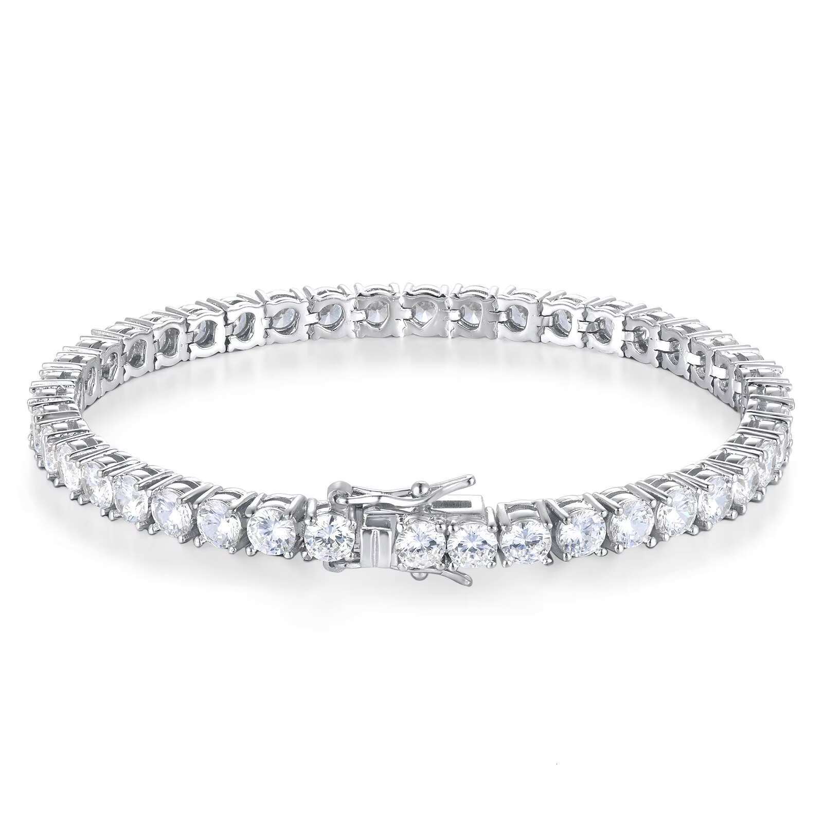 OEM Jewelry European American Style Stainless Steel with Moissanite Tennis Bracelet for Men and Women-Direct From Factory