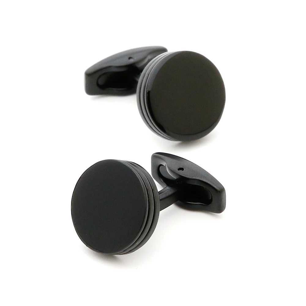 Cufflinks Men 2022 TOMYE XK22S055 Casual Personalized Fashion Round Black Formal Button Cuff Links Dress Shirts Wedding Gifts XJ250614
