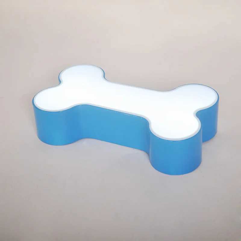 Modern Brief Colorful Body Bedroom Acrylic LED Ceiling Lamp Home Decor Childrens Room Dog Bones Iron Ceiling Light Fixture XJ2500613