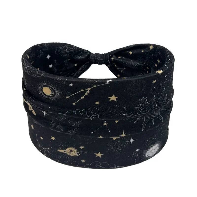 5 pieces/set of wide edge knotted headbands with ethnic style anti slip headbands, fashionable women's and girls' ha