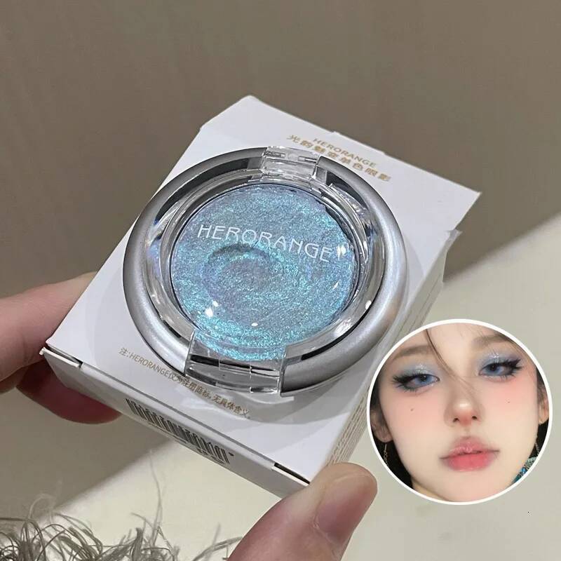 HERORANGE Glowing Charm Monochrome Eyeshadow Palette Pearlescent Explosion Polarized Brightening Silkworm Highlight