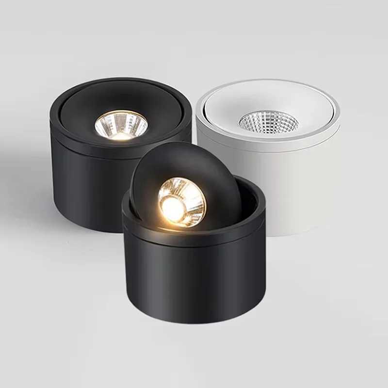 Surface Mounted Dimmable COB LED Downlights 7W 10W 15W 20W 24W Rotatable LED Ceiling Lamp Background Spot Lights Indoor Lighting XJ2500613
