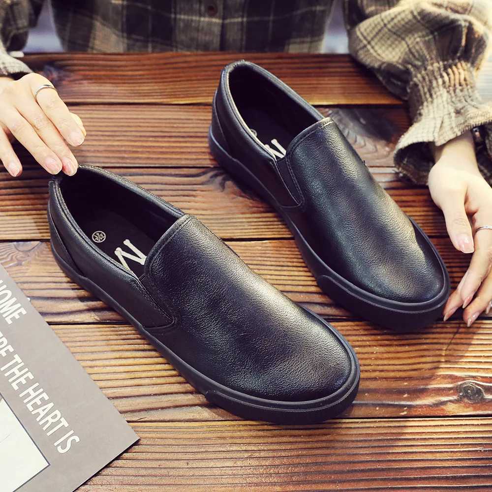 Loafers Leather Casual Shoes for Men Anti-slip Soft Sole Loafers Comfortable Mens Leather Sneakers Penny Shoes Man 2024 Trend XJ250614