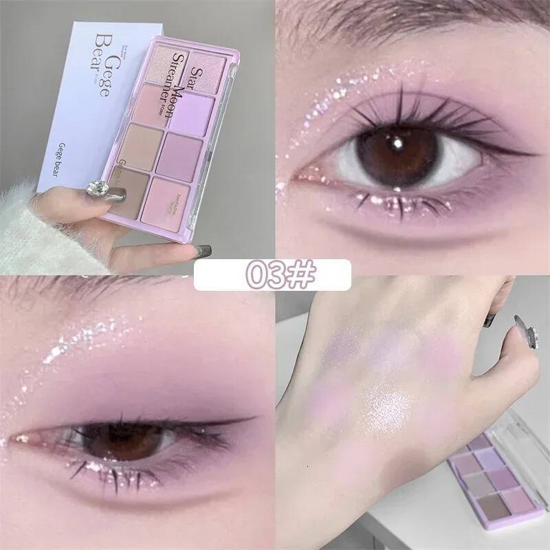 New Multi-color Eyeshadow Palette Waterproof Shimmer Pearlescent Matte Eye Shadow High Color Rendering Eyes Natural Pigments