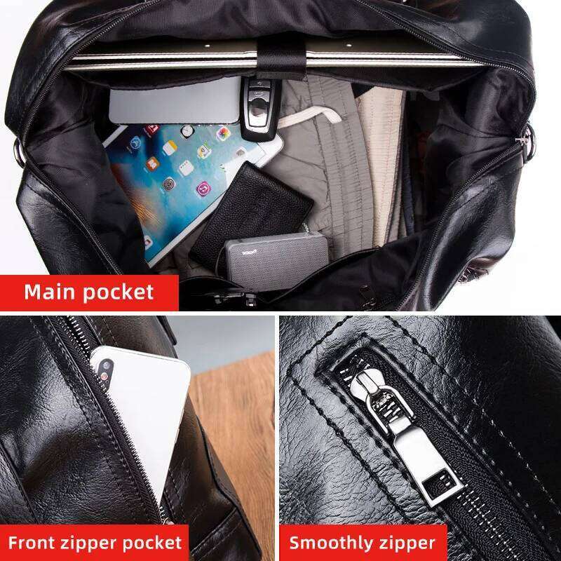 Fiess Gym Bag Man Travel PU Leather Outdoor Sports Handbag Multi-functional Large Capacity Storage Shoulder Trip Bags xa171wd