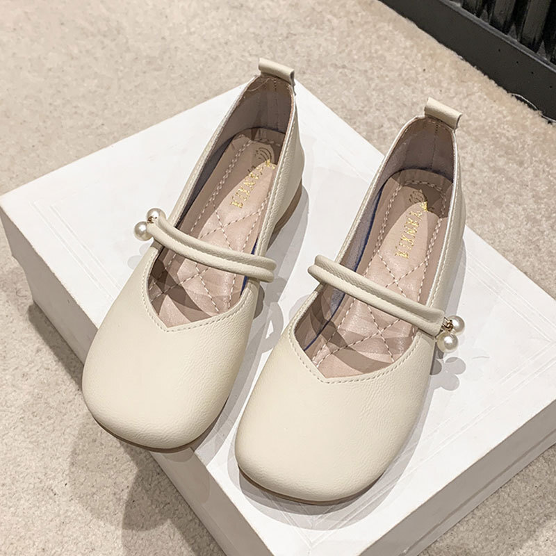 Ddmysports Flat Single For New Summer Granny To Match Skirts Soft Sole Pearl Pregnant Women Mary Jane Shoes Outdoor Shoes
