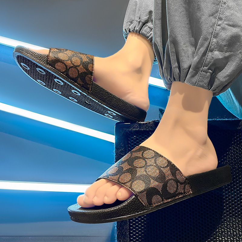 Free Shipping designer Slippers Summer one-piece for couples outdoor wear cool slippers indoor men women household use plus szie 39-47