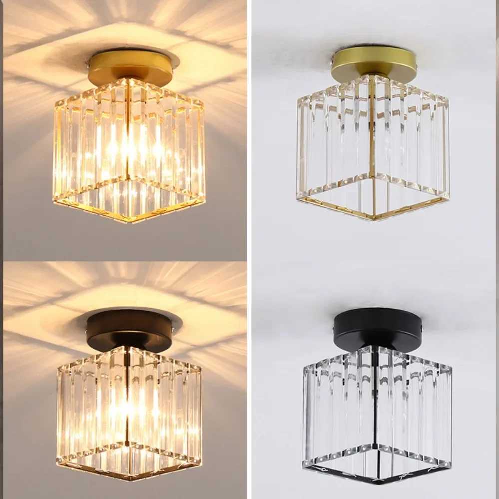 Nordic Modern Simple LED Ceiling Lights Acrylic Crystal Lampshade Unique Lamp Designs Wall Aisle Corridor Living Room PendantXJ2500613