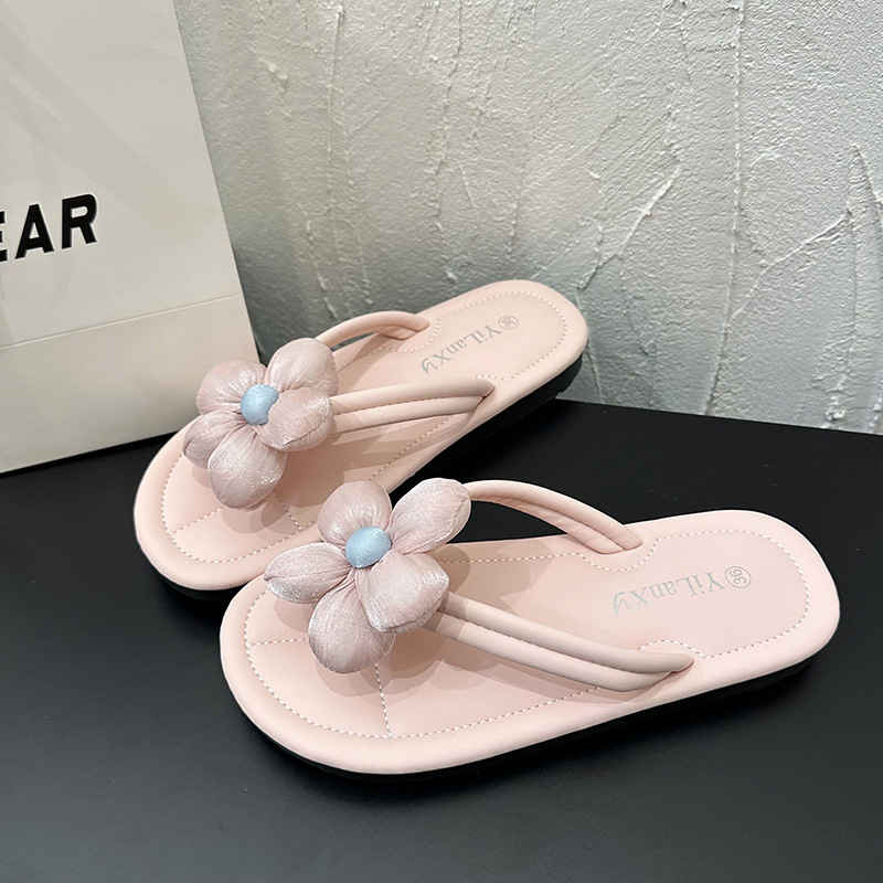 Ddmyoutdoor Trendy Cute Versatile Flat Flip Flops For Women Summer New Style Skirt Matching Non Slip Soft Sole Sandals Outdoor Shoes