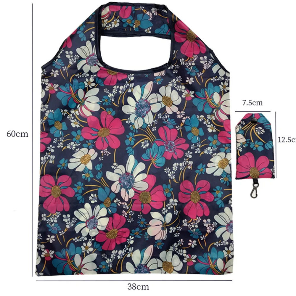 Reusable Shopping Bag Nylon Foldable Grocery Bag Creative Eco-Friendly Tote Bag Lightweight and Durable 250610