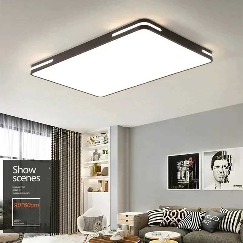 Modern LED Ceiling Lamp Living Room Bedroom Square Round Ceiling Light with Remote Control Dimmable 90-260V Indoor Home Lighting XJ2500613