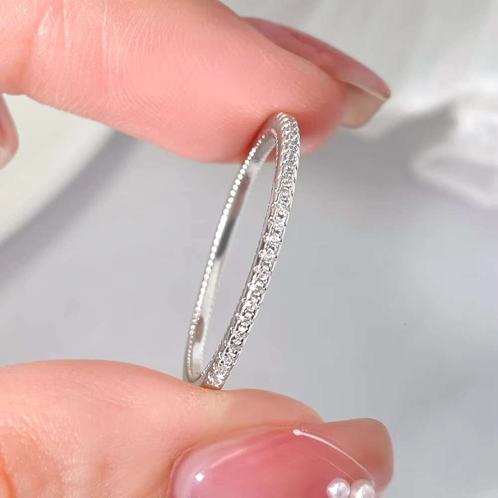 925 Sterling Silver Womens Engagement Rings with VVS Moissanite Promise Rings Elegant Jewelry