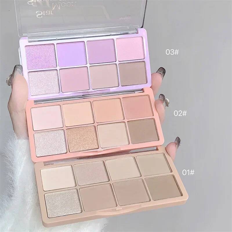 New Multi-color Eyeshadow Palette Waterproof Shimmer Pearlescent Matte Eye Shadow High Color Rendering Eyes Natural Pigments