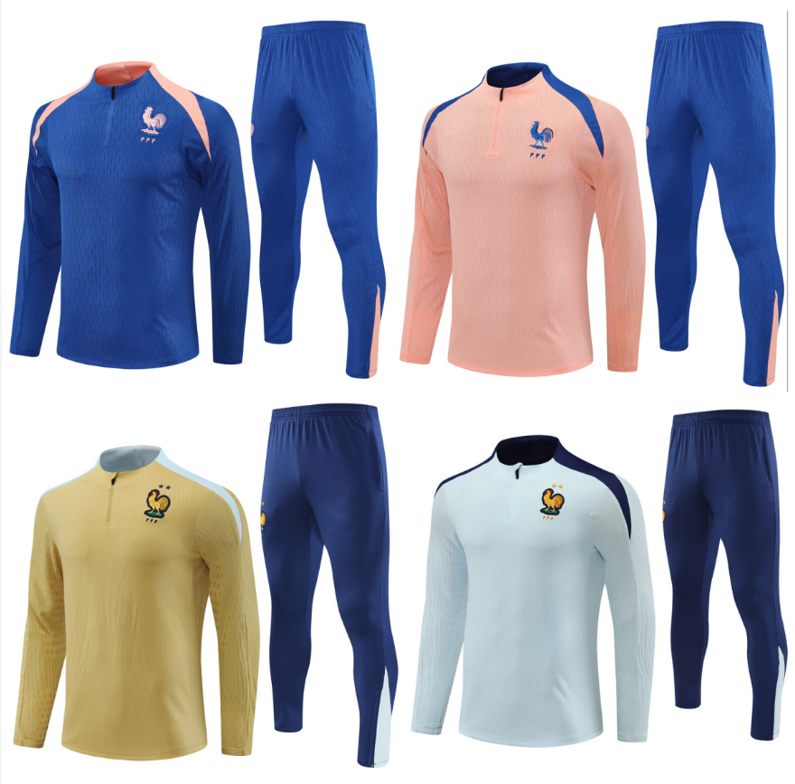 French tracksuit club Full Sets 2025 26 BENZEMA soccer jerseys 24 25 26 GIROUD MBAPPE GRIEZMANN PAVARD KANTE Maillot de foot equipe Maillots Men kids football shirt