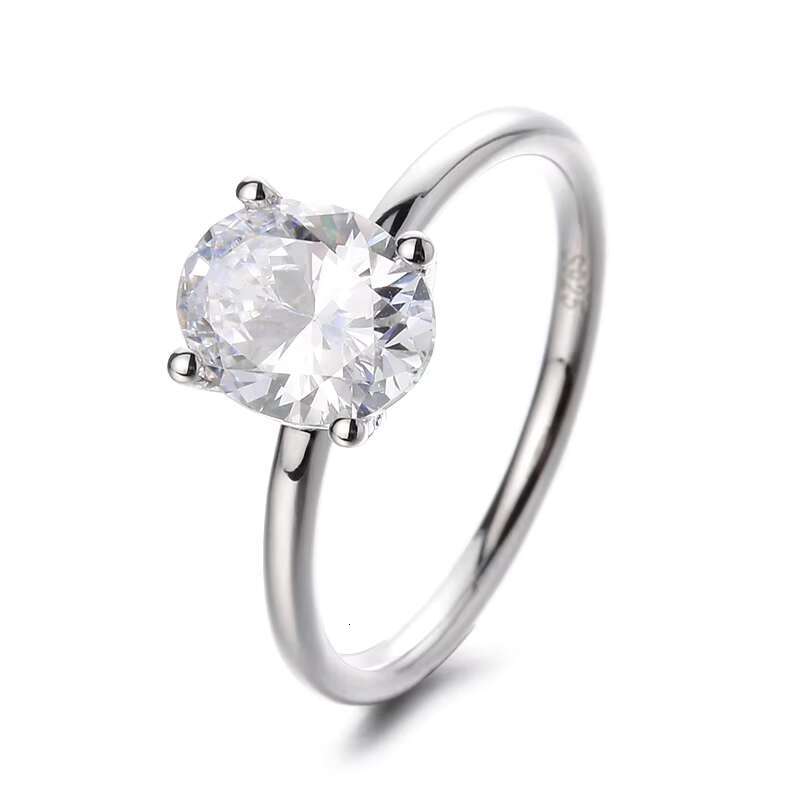 925 Silver Glamorous Moissanite Ring Captivating Minimalist Design Rhodium Plating Radiates Glamour Every Gesture Fine Jewelry