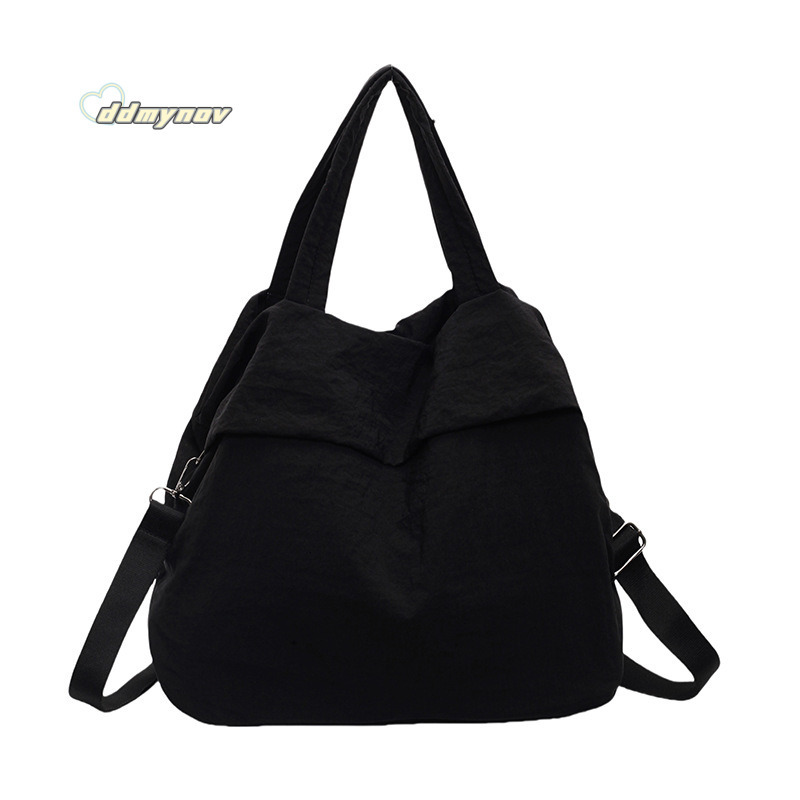 Korean Nylon Bucket for Women, Handheld Versatile Large Bag, Internet Celebrity Same Style Fashionable Shoulder Crossbody Bag Trend ddmynov