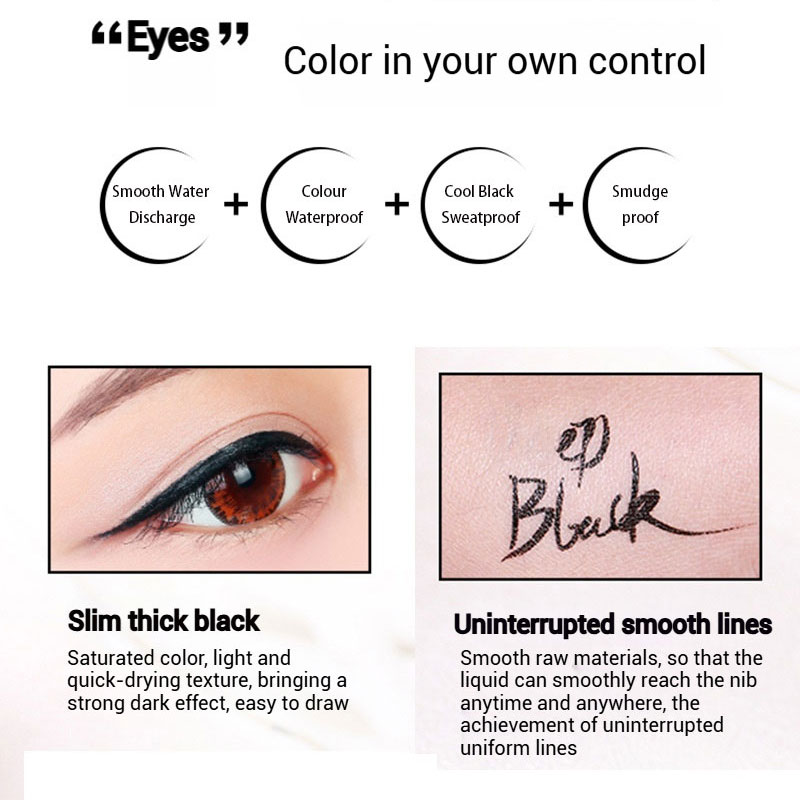 Eyeliner custom OEM/ODM factory OEM processing waterproof non-smudge non-colour removal