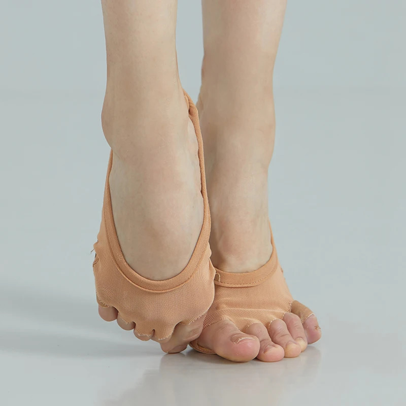 Sansha Ballet Dance Foot Protector Pad Elastic Mesh Split-sole Leather Foot Thongs Choose Size According To Feet Length MD6 250613