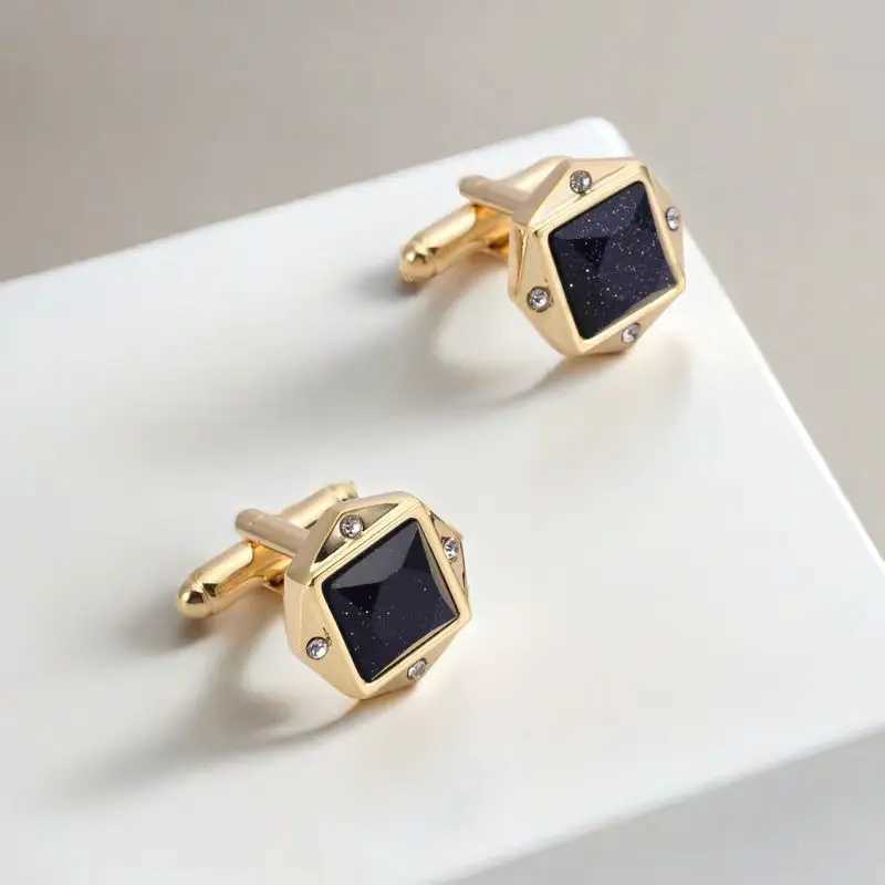 2024 New High-end Cufflinks Starry Sky Cufflinks Crystal Cufflinks Groom Jewelry Gifts XJ250614