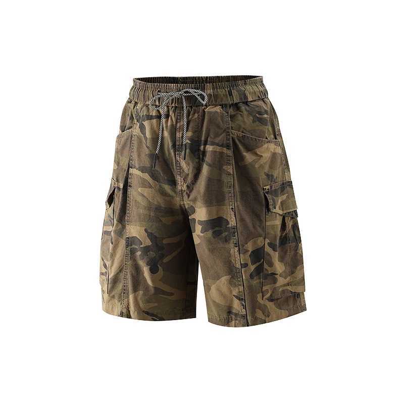 Summer New Mens Casual Sports Shorts Loose Outdoor Overalls Multi-pocket Fashion Cotton High Quality Basketball Shorts W250614