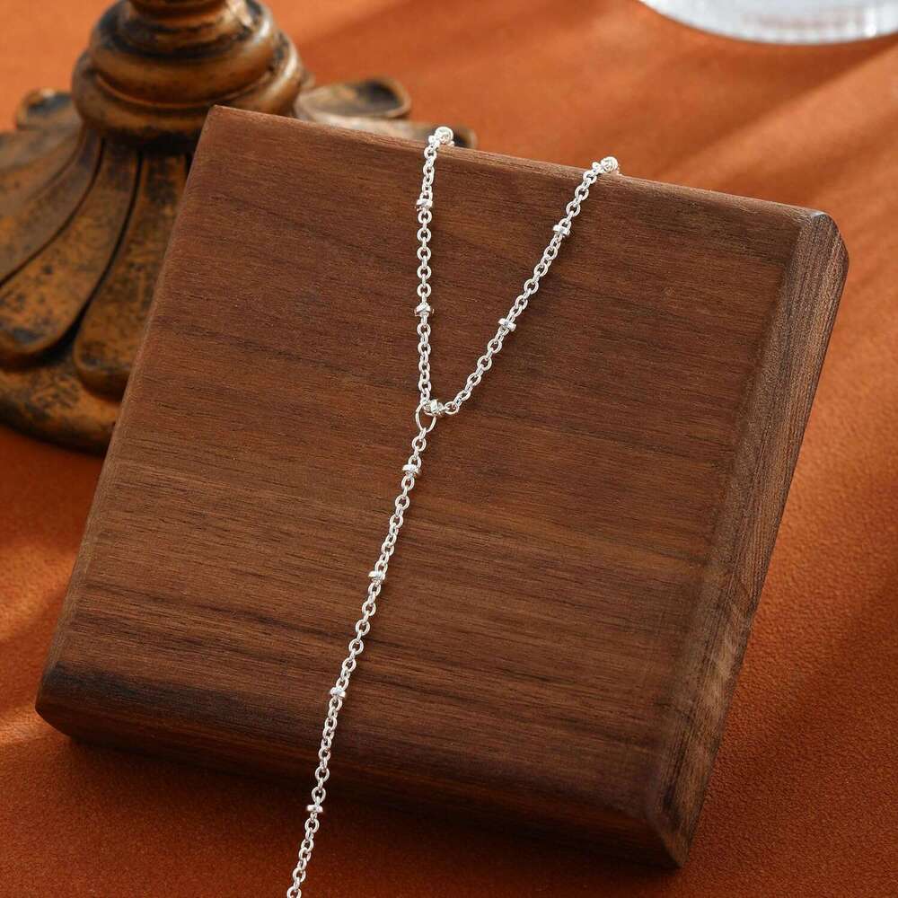 Women,Dainty 14K Gold/Sier Plated Finger Ring Chain Bracelet Cubic Zirconia Satellite Beads Hand Body Trendy Jewelry Waterproof Gifts for Her