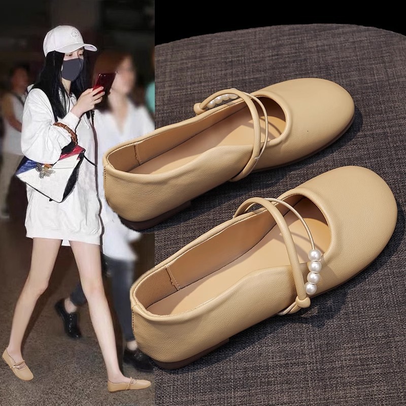 Ddmysports Women S Single New Spring Summer Fairy Style Gentle Soft Sole Flat Shoes Shallow Mouth Versatile Loafers For Outdoor Shoes