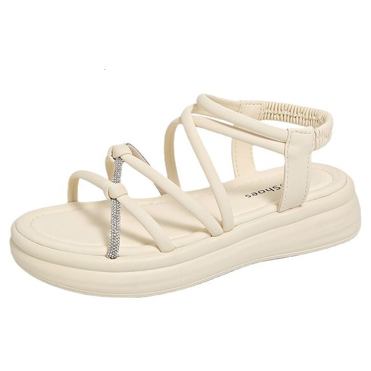 Ddmyoutdoor Women S Sandals New Summer Fashionable High End Versatile Comfortable Thick Soled Roman Shoes For Work Outdoor Shoes