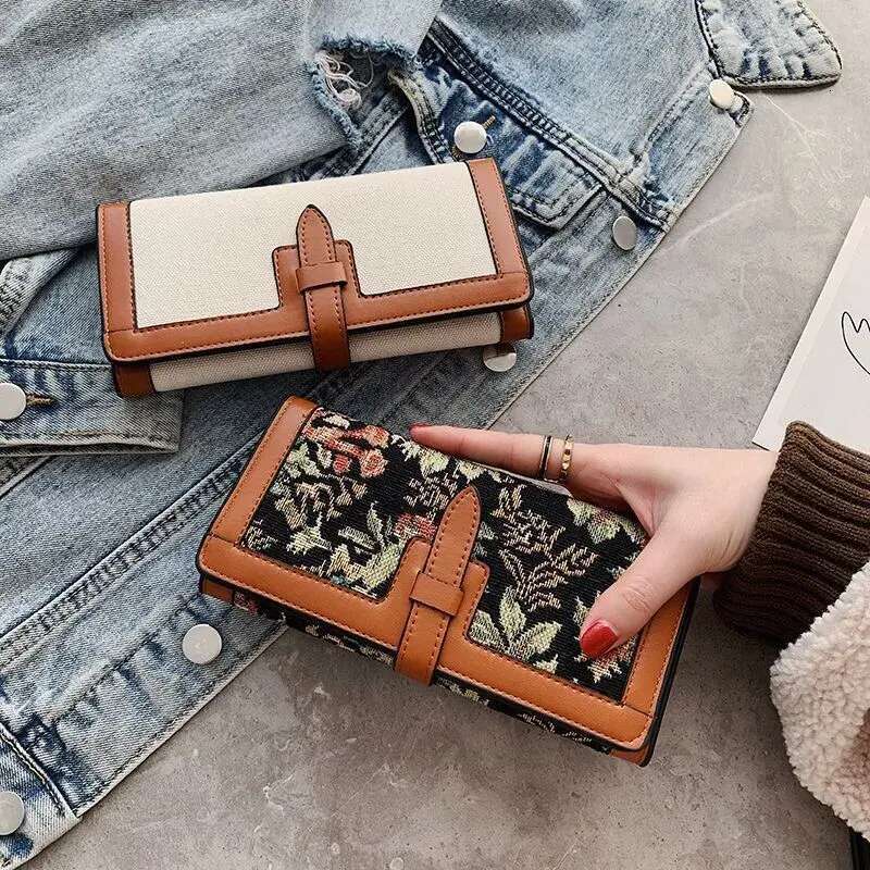 Designer Bag Luxury Bag Shoulder Free Shipping Wallets Square Wallet Canvas Multiple Card Slots Large Capacity Handbag