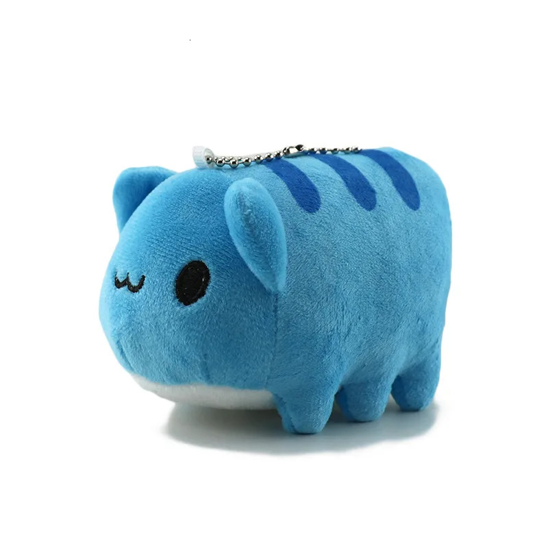 Bugcat Capoo Plush Toys Keychain Cute Blue Cat Erpillar Soft Stuff Animal Bag Accessories Pendant Boys Girls Birthday Gifts 250614