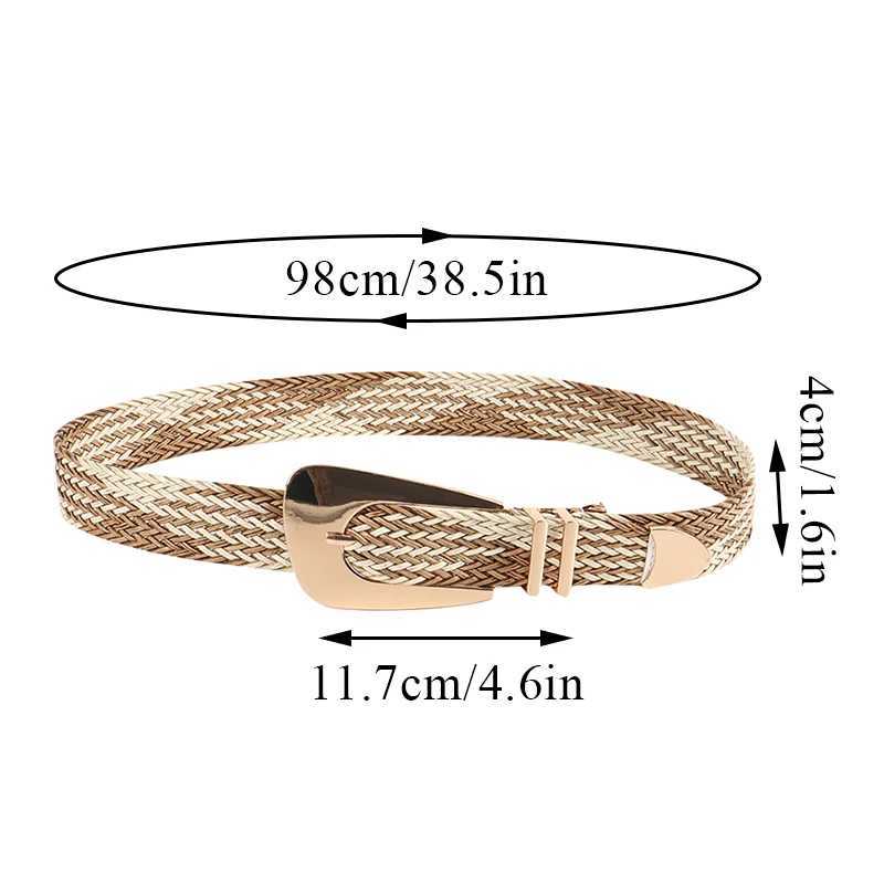 Fashion Wen PP Straw Belt Bohen Wide Elastic Waist Belt Braided Waistbelt Summer Casual Dress Waistband Apparel Accessories X250614
