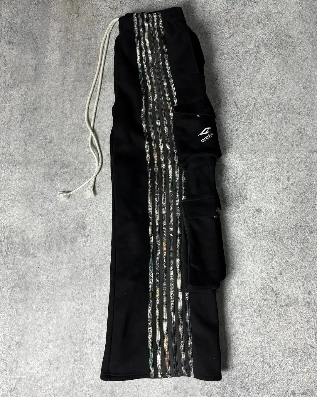 American Street Multifunctional Work Pants Y2K Clothing Fashion Side Striped Pants Slow Running Rope Sports Pants 250613