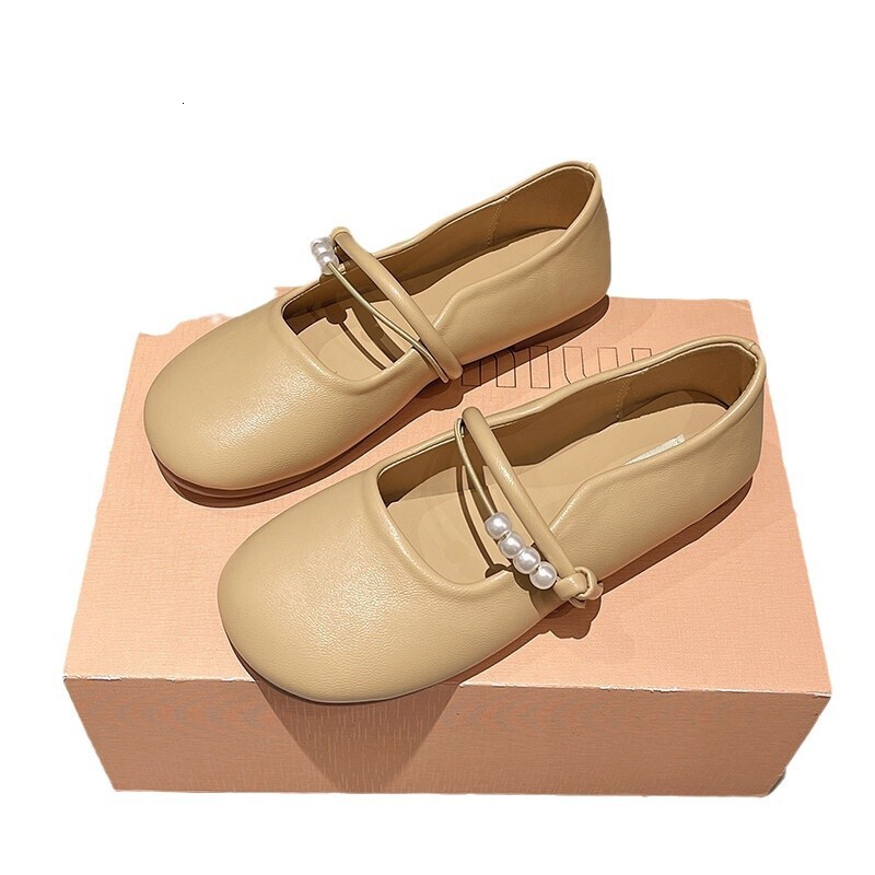 Ddmysports Soft Sole Beaded Women S Summer New Gentle Fairy Slip On Maternity Flat Loafers Shallow Mouth Single Shoes Outdoor Shoes
