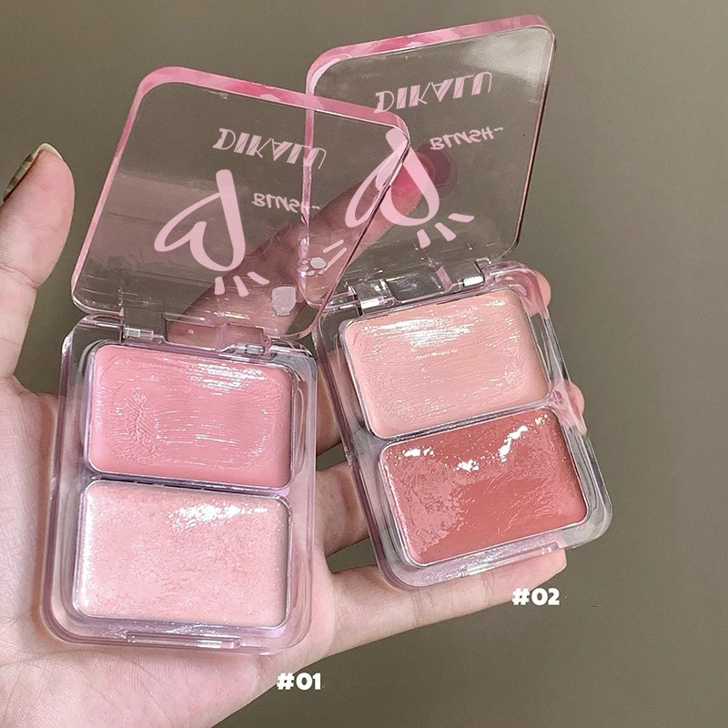 Water Light Peach Cream Blush Milk Pink Cream Natural Cheek Tint Brighten Waterproof Face Contouring Orange Blush Palette Makeup 250614