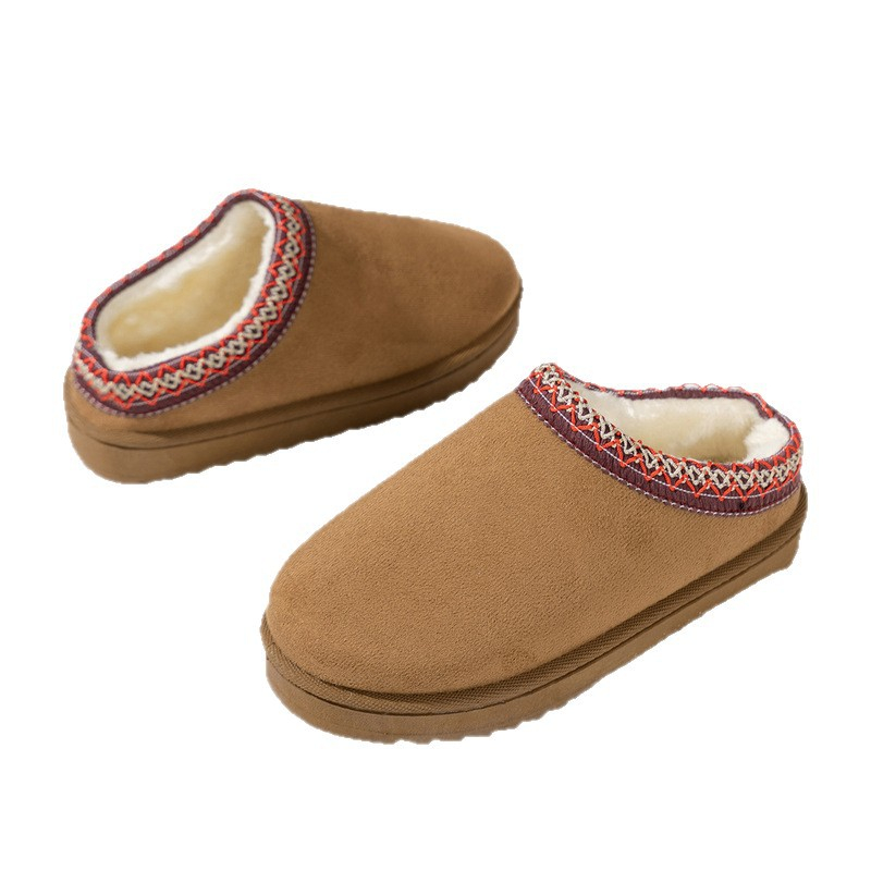 hot free shipping designer slippers for woman autumn and winter new style Indoor outdoor Snow boots wear warm casual grey brown Plush sandals